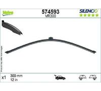VALEO Silencio Escobilla - VR300 - Hoja Plana Original de 380 mm - Alto Rendimiento, Visibilidad Superior de 360 Grados, Fácil Instalación - Trasera - 1 Escobilla - 574593