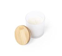 Original vela de línea nature con aroma vainilla. Fabricada en cristal, con tapón de bambú y presentada en atractiva caja individual de diseño eco.