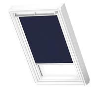 Original VELUX Cortina de Oscurecimiento para Ventanas de Techo C02, Azul con guía Lateral Blanca