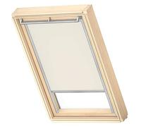 Original VELUX Cortina de Oscurecimiento para Ventanas de Techo M08, M38, Beige con guía Lateral Gris