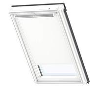 Original VELUX Cortina de Oscurecimiento para Ventanas de Techo S06, S36, Blanco con guía Lateral Blanca