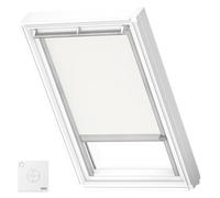 Original VELUX Cortina de Oscurecimiento Solar (DSL), MK08, Blanco, Marco Plateado
