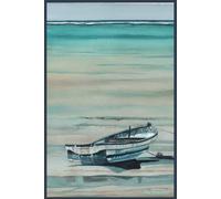 Original Watercolor Covered Journal with Monthly Planner: 100-Page Lined Notebook for Writing, Journaling & Goal Setting