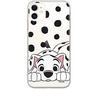 Original y con Licencia Oficial Disney 101 Dalmatians Funda de teléfono móvil para iPhone 11 Adaptación óptima a la Forma del Smartphone, Cubierta Protectora de Silicona, parcialmente Transparente