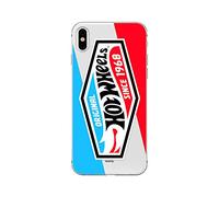Original y con Licencia Oficial Hot Wheels Funda de teléfono móvil para iPhone X/XS Adaptación óptima a la Forma del Smartphone, Cubierta Protectora de Silicona, parcialmente Transparente