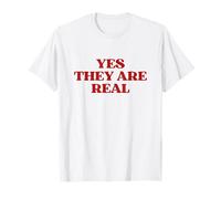 Original Yes They Are Real Y2K Aesthetic Trendy Camiseta
