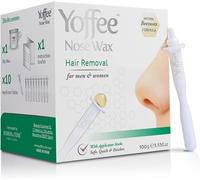 Original Yoffee Nose Wax Kit - Cera Depilatoria de Abeja Ecológica para el Vello de Nariz - Tabletas 100g - Segura - Rápida - Indolora - Hombres/Mujeres - 10 Aplicadores Reusables - Hecho en España