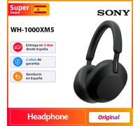Originales Sony WH-1000XM5 Auriculares inalámbricos con cancelación de ruido Unidad de controlador de 30 mm especialmente diseñada Diseño cómodo Black