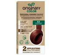 Originary Color - Kit de Coloración Profesional Permanente Color 5-5 Castaño Claro Caoba