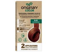 Originary Color - Kit de Coloración Profesional Permanente Color 6-43 Rubio Oscuro Cobrizo Dorado