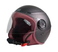 ORIGINE Casco de Moto Jet Homologado ECE 22.06, Casco Urbano para Scooter Ligero y Compacto con Visera Transparente Larga
