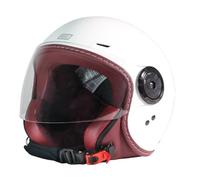 ORIGINE Casco de Moto Jet Homologado ECE 22.06, Casco Urbano para Scooter Ligero y Compacto con Visera Transparente Larga