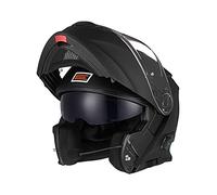 ORIGINE Casco de Moto Modular Bluetooth homologado ECE Voice Dial Casco de Moto Llamada Manos Libres(Solid Matt Black,M)