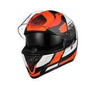 ORIGINE Casco Integral de Moto ECE Homologado con Visera (Advanced Fluo Orange-blk Matt, M)