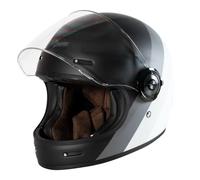 ORIGINE Casco Integral Moto Vintage Homologado ECE Cáscara de Fibra de Vidrio con Visera