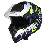 ORIGINE Casco Integral para Moto de Calle con Doble Visera Homologado ECE2206 (Matt Fluo Yellow-Black, XL)