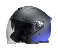 ORIGINE Casco Jet de Moto Abierto 3/4 con Doble Visera Apto para Scooters Homologado ECE2206 (DEEPSKY Matt Blue Black, S)