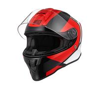 ORIGINE Casco Moto Integral con Visera para Adultos y Niños Homologado ECE (Bolt Gloss Red Black,L)