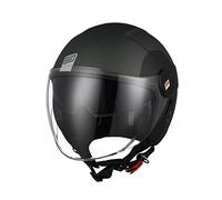 ORIGINE Casco Moto Jet Casco Moto Abierto Scooter con Doble Visera Homologado ECE (Track Black Titanium,XL)