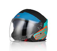 ORIGINE Casco Moto Jet Casco Moto Abierto Scooter para Hombre Adultos con Doble Visera Homologado ECE 22-06