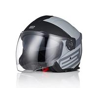 ORIGINE Casco Moto Jet Casco Moto Abierto Scooter para Hombre Adultos con Doble Visera Homologado ECE 22-06