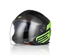 ORIGINE Casco Moto Jet Casco Moto Abierto Scooter para Hombre Adultos con Doble Visera Homologado ECE 22-06