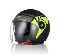 ORIGINE Casco Moto Jet Casco Scooter Abierto con Doble Visera Homologado ECE 22-06
