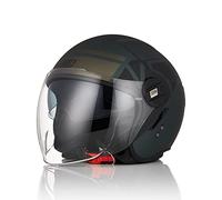 ORIGINE Casco Moto Jet Casco Scooter Abierto con Doble Visera Homologado ECE 22-06
