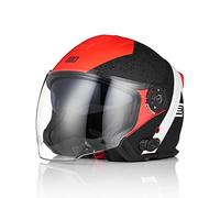 ORIGINE Casco Moto Jet con Bluetooth Casco Scooter con Doble Visera Homologado ECE 22-06