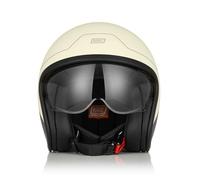 ORIGINE Casco Moto Jet Scooter Casco con Doble Visera Homologado ECE 22-06 (Explorer Matt Cream, S)