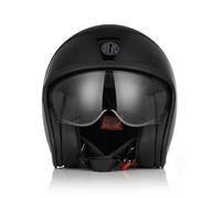 ORIGINE Casco Moto Jet Scooter Casco con Doble Visera Homologado ECE 22-06 (Sticky Gloss Black, L)