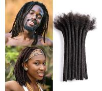 Originea Dreadlocks Extensiones Cabelo humano 100% Cabelo real 6 pulgadas 30 hilos 0,6cm de espesor Extensiones permanentes de loc para hombres/mujeres pueden ser torcidos y trenzados