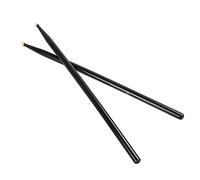 Origlam® 2pcs 5 A baquetas, madera de arce punta baquetas, 5 un banda de música baquetas, baquetas de Jazz para Rock Band (negro)