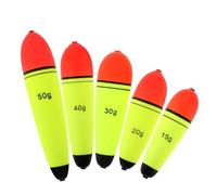 OriGlam Bobbers de pesca flotadores de espuma EVA, flotadores de pesca, boya de pesca deslizante, boya de pesca para agua dulce y salada (15 20 30 40 50 g)