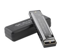 OriGlam Harmonica - Arpa de 10 agujeros y 20 melodías, llave de armónica azul con funda para Blues Folk Jazz Pop para principiantes, regalo para adultos