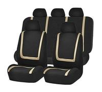 ORIGNL Fundas Asientos Coche Plazas De Aparcamiento para Peugeot 106 107 205 206 207 208 301 306 307 309 405 406 408 508 607 807 2008 Coche Fundas Asientos (Color : Xk-Beige)