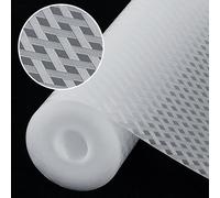 Origuuds Protector Cajones Cocina EVA Plastico Protector Antideslizante Estantes el Gabinete Impermeable, para Nevera Mueble Fregadero Estante (Transparente/60cm x 600cm)