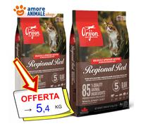 Orijen Gato REGIONAL RED → 340 Gr / 1,8 - 5,4 Kg - Croquetas Gatos, Seco Gato