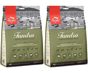 Orijen Tundra | Paquete Doble | 2 x 340 g | Comida Seca para Gatos | con Pato, Pescado y venado crudos | Fabricado en Canadá | con un Recubrimiento liofilizado
