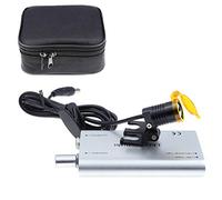 ORILAO Faro LED portátil de 3 W, luz de cabeza, linterna frontal con filtro para lupa binocular quirúrgica (plata)