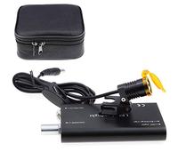 ORILAO Faro LED portátil de 3 W, luz de cabeza, linterna frontal con filtro para lupa binocular quirúrgica (negro)