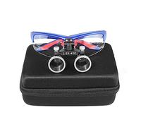 ORILAO Lupas 2.5X 3.5X Aumento binocular lupa lente de vidrio óptico (2.5X, azul)