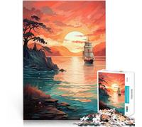 Orillas pacíficas Rompecabezas para Adultos de 1000 Piezas Desafiante de completar, Pero Divertido y Gracioso. Juego de desafío único 38x26cm