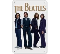 ORIMAMI Póster de pared de arte retro de The Beatles, 8 x 12 pulgadas, letreros de metal de estaño, perfecto para decoración de pared, fiestas temáticas, regalos