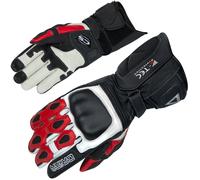 Orina Force Guantes de motocicleta, Negro/Blanco/Rojo, Talla 2XL