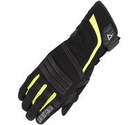 Orina Jane Guantes de moto impermeables para mujer, negro/amarillo, Talla XL