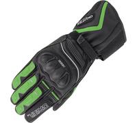 Orina Neptune Waterproof Guantes de motocicleta, negro-verde, tamaño 3XL para Hombres