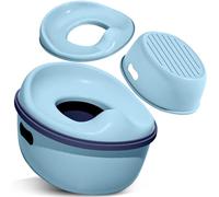Orinal Baby Potty infantil con cubeta de plástico extraible Orinal de aprendizaje infantil Fácil de Guardar Adaptador WC Asiento Reductor de Inodoro Cojín Acolchado y Diseño Antideslizante