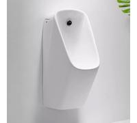 Orinal comercial de cerámica montado en la pared, inodoro de inducción, a prueba de salpicaduras, diseño resistente al olor para baños públicos y escuelas