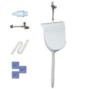 Orinal comercial montado en la pared para hombres y niños, diseño a prueba de desbordamiento con tapa, fácil instalación, ligero y portátil, ideal para camping, caravana, patio trasero y baños al aire